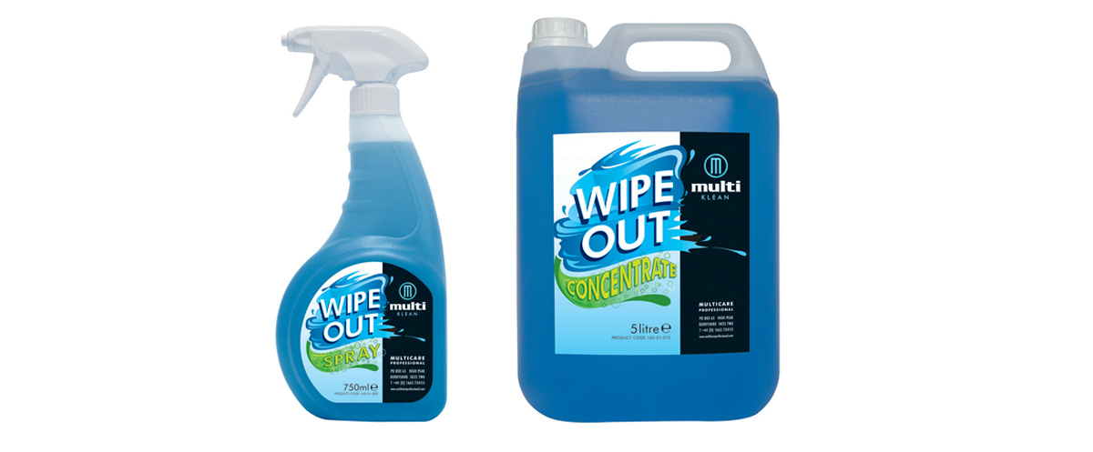 Multicare Wipeout cleaning range