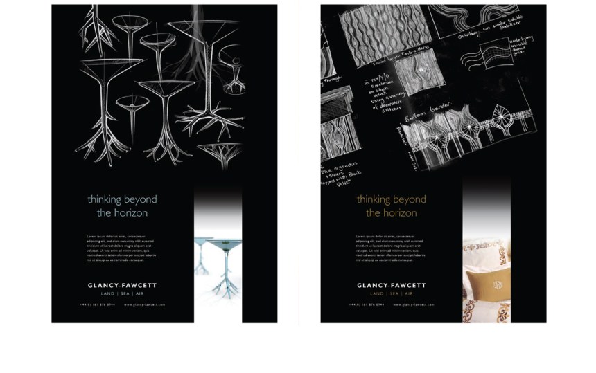 Glancey Fawcett full page ads