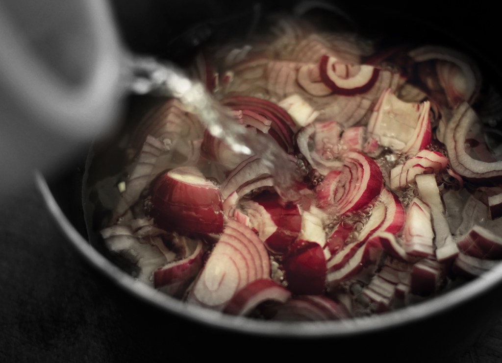 Pouring water over chopped onions. Watering down your original customer proposition over and over again is going to damage your business. Leaving a bad taste behind.